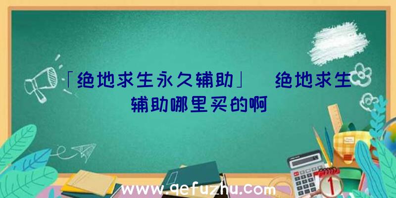 「绝地求生永久辅助」|绝地求生辅助哪里买的啊